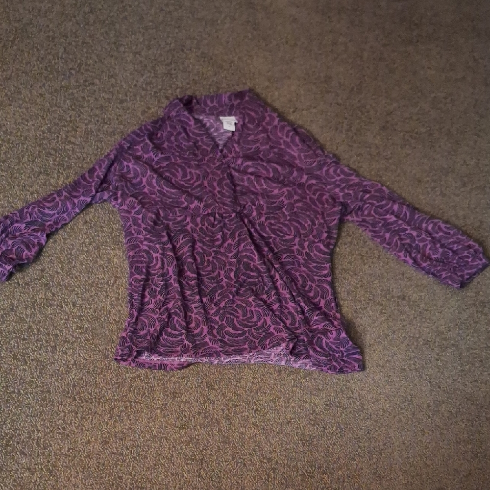Covington Purple Patterned Women's Blouse